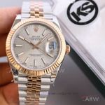 KS Factory Rolex Datejust 41mm Silver Index Dial Steel And Rose Gold Band 2836 Watch (1)_th.jpg